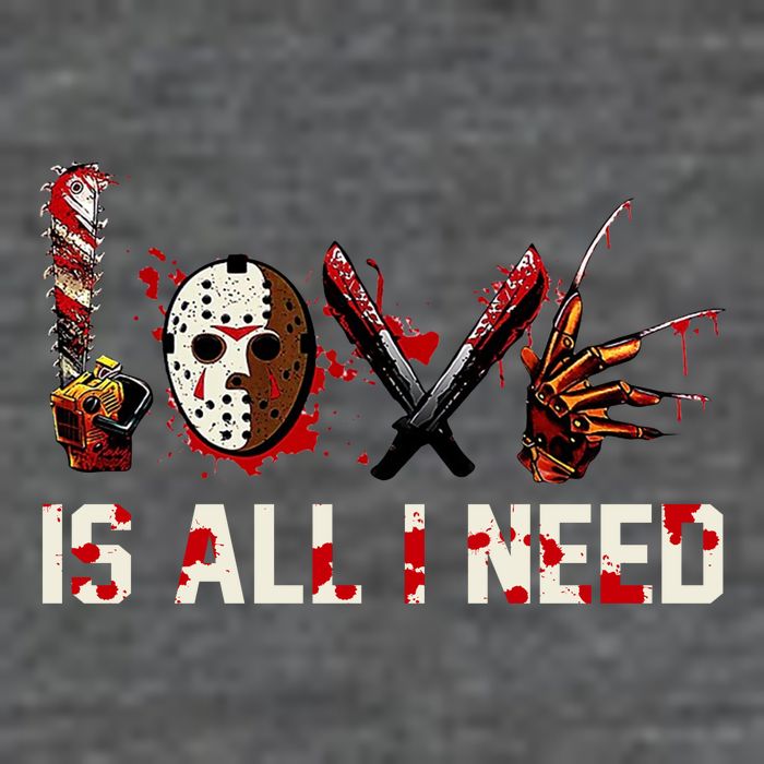 Love Is All I Need Halloween Horror Tall T-Shirt