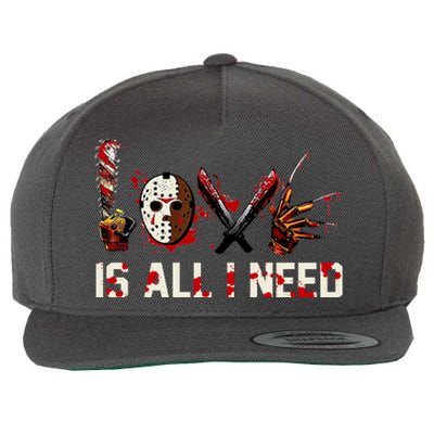 Love Is All I Need Halloween Horror Wool Snapback Cap