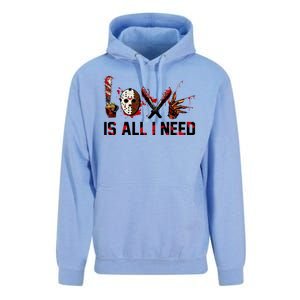 Love Is All I Need Halloween Horror Unisex Surf Hoodie