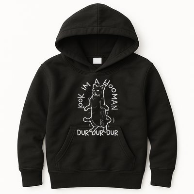 Look Im A Hooman Dur Dur Dur Kids Hoodie