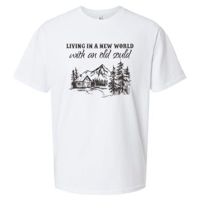 Living In A New World With An Old Soul Sueded Cloud Jersey T-Shirt