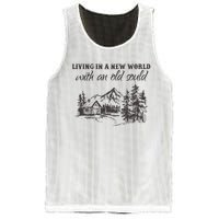 Living In A New World With An Old Soul Mesh Reversible Basketball Jersey Tank