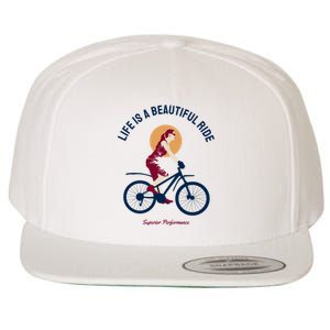 Life Is A Beautiful Ride Wool Snapback Cap