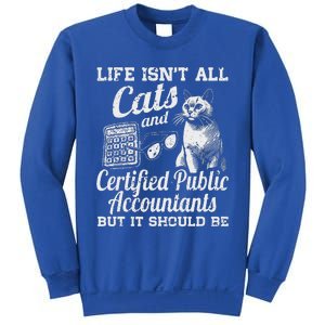 Life IsnT All Cats And Certified Public Accountant Cpa Be Sweatshirt