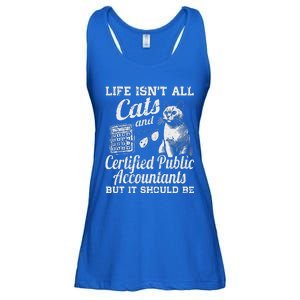 Life IsnT All Cats And Certified Public Accountant Cpa Be Ladies Essential Flowy Tank