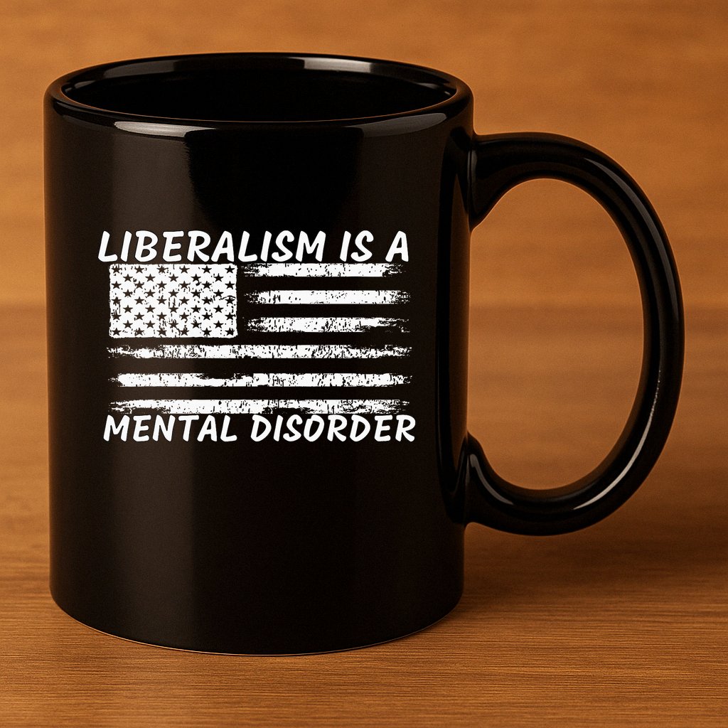 Liberalism Is A Mental Disorder Conservative Apparel 11oz C Handle Ceramic Mug