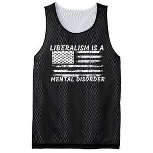 Liberalism Is A Mental Disorder Conservative Apparel Mesh Reversible Basketball Jersey Tank