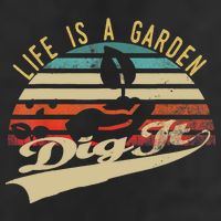 Life Is A Garden Dig It Funny Retro Vintage Farmer Gift Beanie