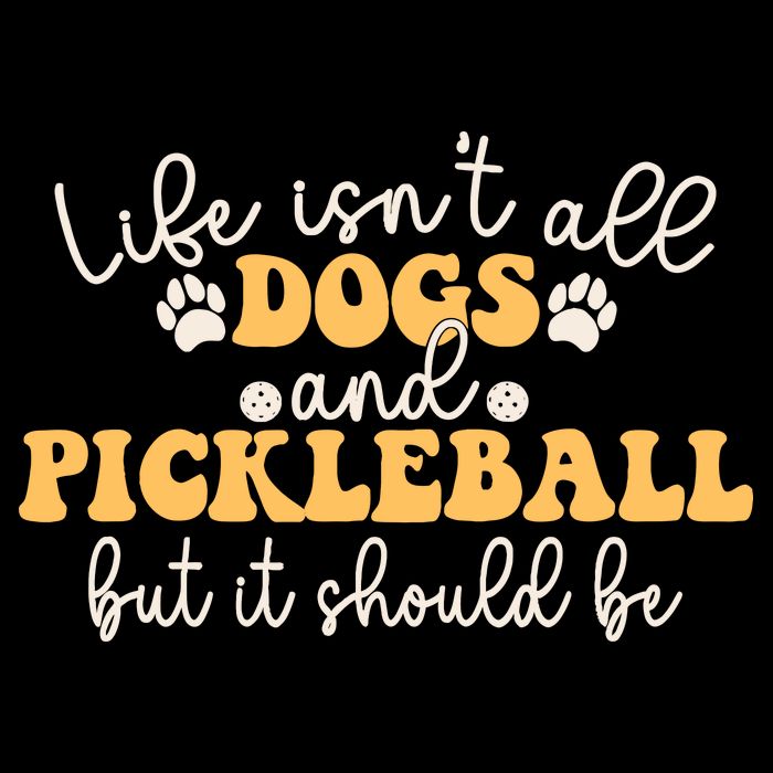 Life IsnT All Dogs And Pickleball Player Pickleball Dog Cooling Performance Crew T-Shirt