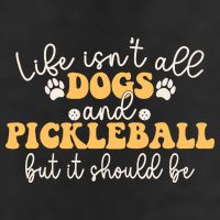 Life IsnT All Dogs And Pickleball Player Pickleball Dog Adult Drive Performance Visor