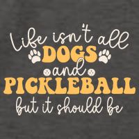 Life IsnT All Dogs And Pickleball Player Pickleball Dog Vector Backpack