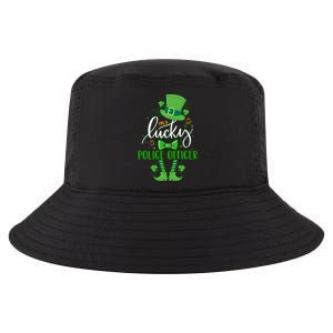 Leprechaun I'm A Lucky Police Officer Matching St Patrick's Gift Cool Comfort Performance Bucket Hat