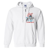 Love Is A Cowboy Funny Cowboy Full Zip Hoodie