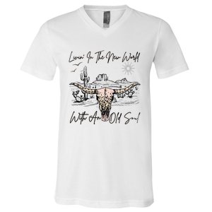 Living In A New World With An Old Soul V-Neck T-Shirt