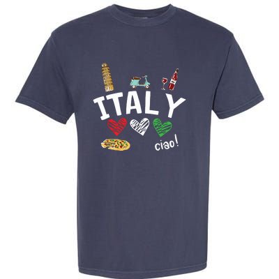 Love Italy And Everything Italian Culture Gift Garment-Dyed Heavyweight T-Shirt