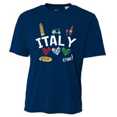 Love Italy And Everything Italian Culture Gift Cooling Performance Crew T-Shirt