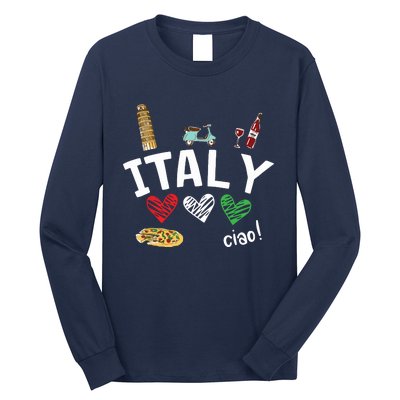 Love Italy And Everything Italian Culture Gift Long Sleeve Shirt