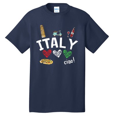 Love Italy And Everything Italian Culture Gift Tall T-Shirt