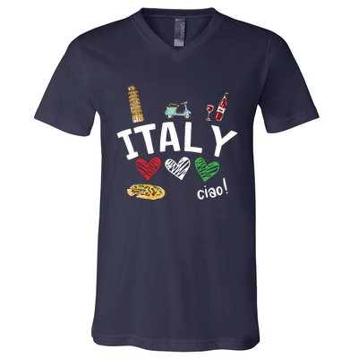 Love Italy And Everything Italian Culture Gift V-Neck T-Shirt