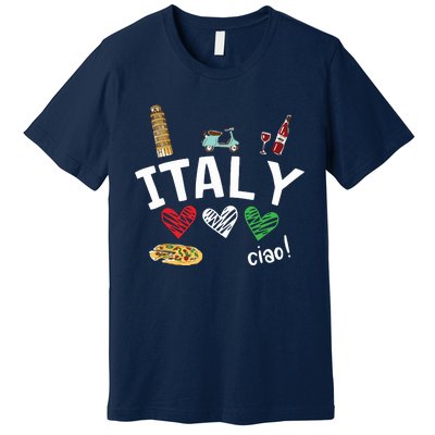 Love Italy And Everything Italian Culture Gift Premium T-Shirt