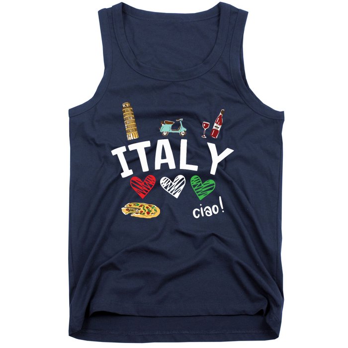 Love Italy And Everything Italian Culture Gift Tank Top