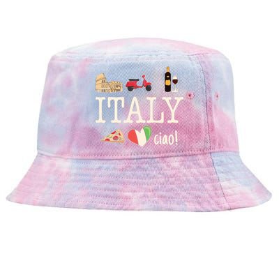 Love Italy And Everything Italian Culture Tie-Dyed Bucket Hat