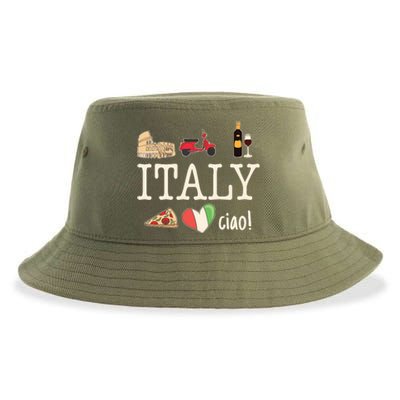 Love Italy And Everything Italian Culture Sustainable Bucket Hat