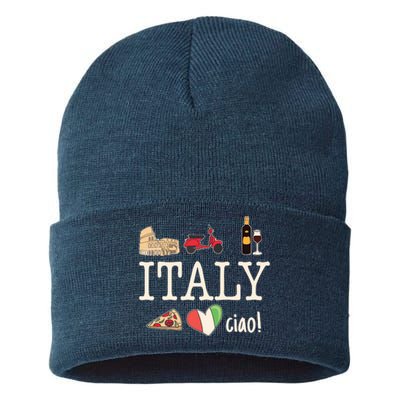 Love Italy And Everything Italian Culture Sustainable Knit Beanie