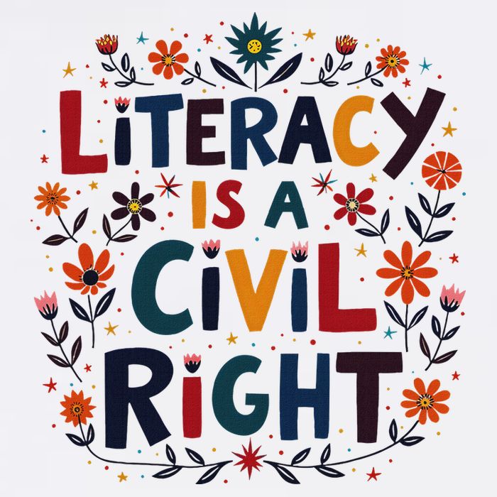 Literacy Is A Civil Right Reading Teacher Design Adult Drive Performance Visor