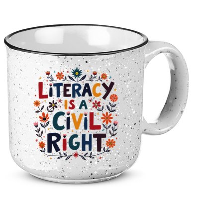 Literacy Is A Civil Right Reading Teacher Design 15oz Campfire Ceramic Mug