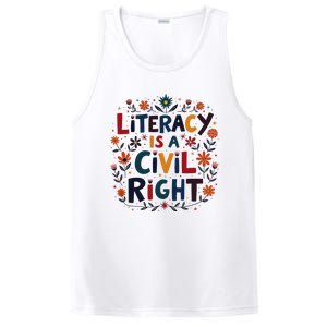 Literacy Is A Civil Right Reading Teacher Design PosiCharge Competitor Tank