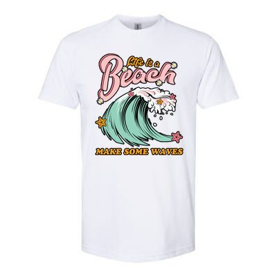 Life Is A Beach Make Some Waves Softstyle CVC T-Shirt