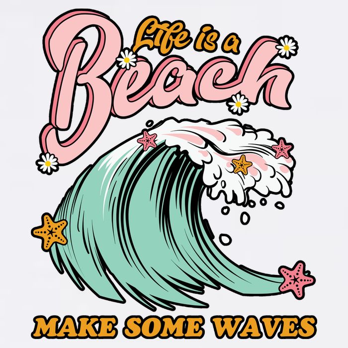 Life Is A Beach Make Some Waves Magnet