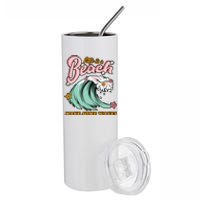 Life Is A Beach Make Some Waves Stainless Steel Tumbler