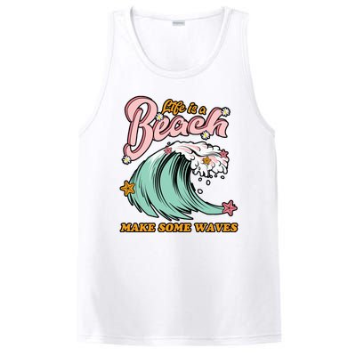 Life Is A Beach Make Some Waves PosiCharge Competitor Tank