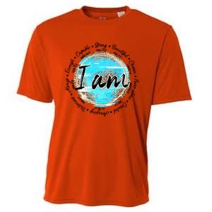 Leopard I Am Inspirational Bible Verse Christian Religious Meaningful Gift Cooling Performance Crew T-Shirt