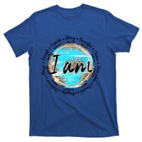 Leopard I Am Inspirational Bible Verse Christian Religious Meaningful Gift T-Shirt