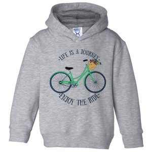 Life Is A Journey Enjoy The Ride Cute Cycling Toddler Hoodie