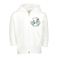 Life Is A Journey Enjoy The Ride Cute Cycling Toddler Zip Fleece Hoodie