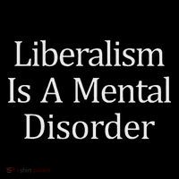 Liberalism Is A Mental Disorder Drawstring Bag