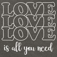 Love Is All You Need Cotton Canvas Backpack