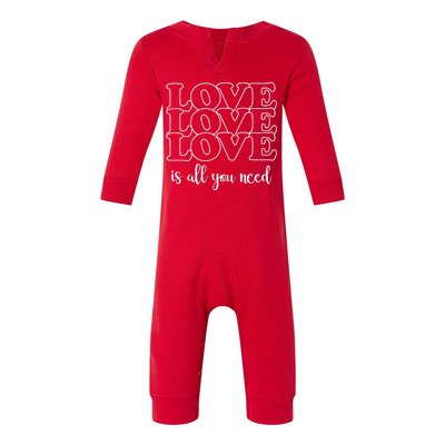 Love Is All You Need Infant Fleece One Piece