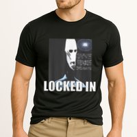 Locked In Alien Funny Extraterrestrial Alien Meme Cooling Performance Crew T-Shirt
