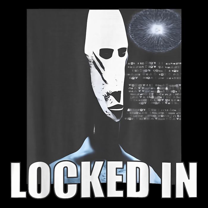 Locked In Alien Funny Extraterrestrial Alien Meme Cooling Performance Crew T-Shirt