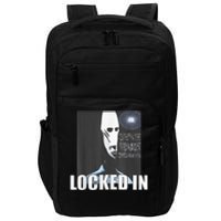 Locked In Alien Funny Extraterrestrial Alien Meme Impact Tech Backpack