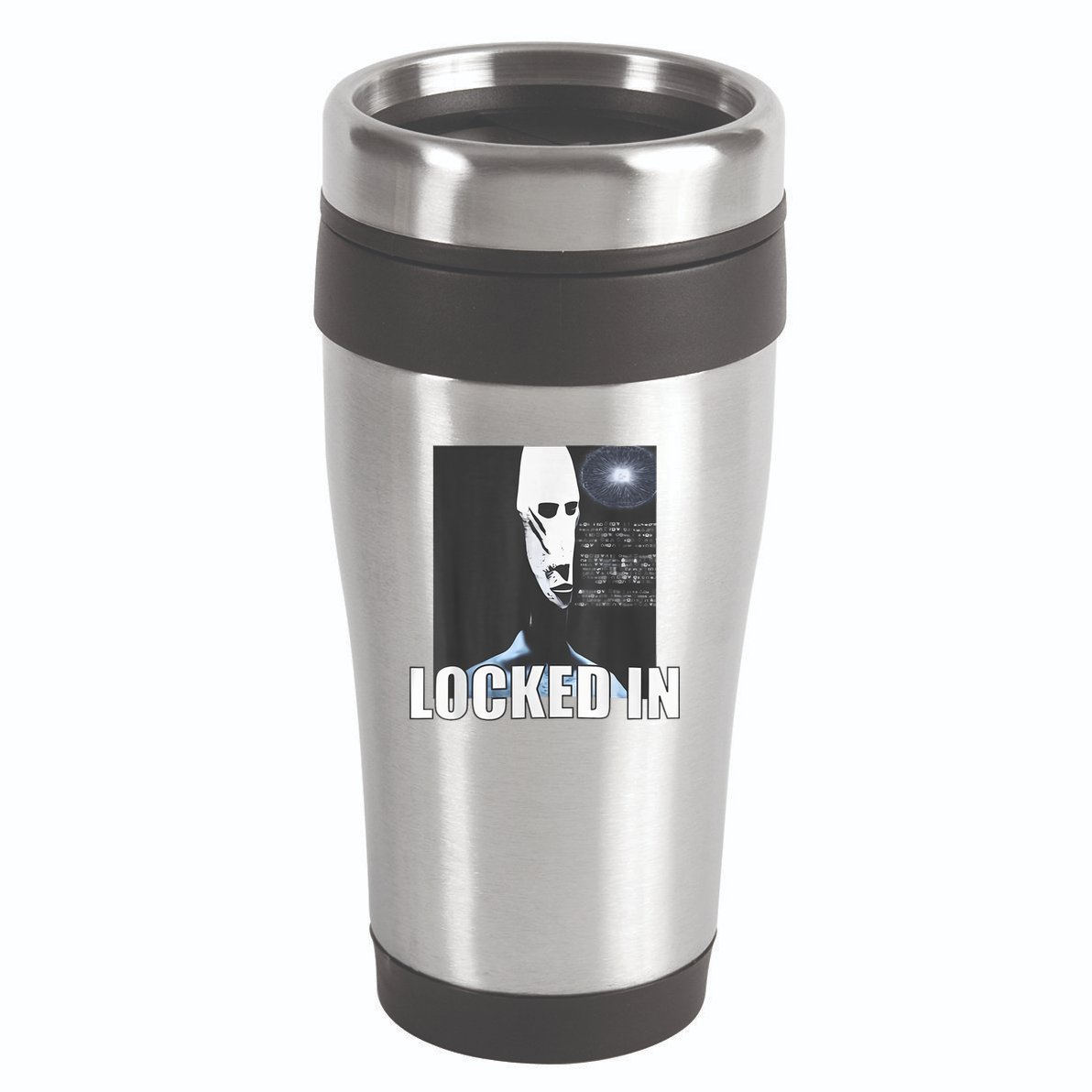 Locked In Alien Funny Extraterrestrial Alien Meme 16oz Travel Tumbler
