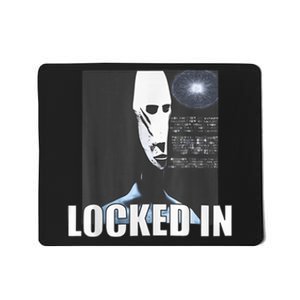 Locked In Alien Funny Extraterrestrial Alien Meme Mousepad