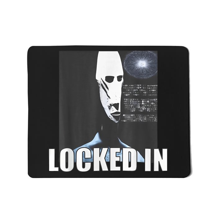 Locked In Alien Funny Extraterrestrial Alien Meme Mousepad