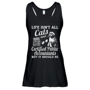 Life IsnT All Cats And Certified Public Accountant Cpa Be Ladies Essential Flowy Tank