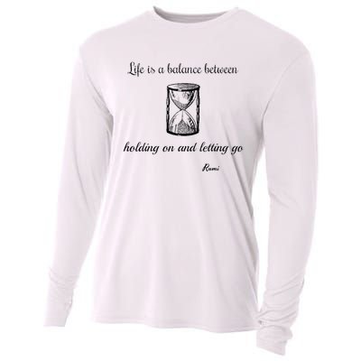 Life Is A Balance Rumi Quote Cooling Performance Long Sleeve Crew